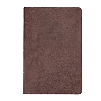 CSB Large Print Thinline Bible, Brown Bonded Leather, Indexed - Morning Star Christian Bookstores