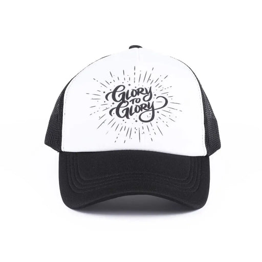 Hat - Black/White - Glory to Glory - Morning Star Christian Bookstores