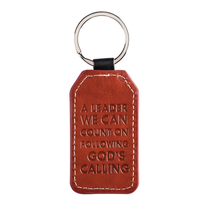 Keyring Faithful Servant Faux Leather