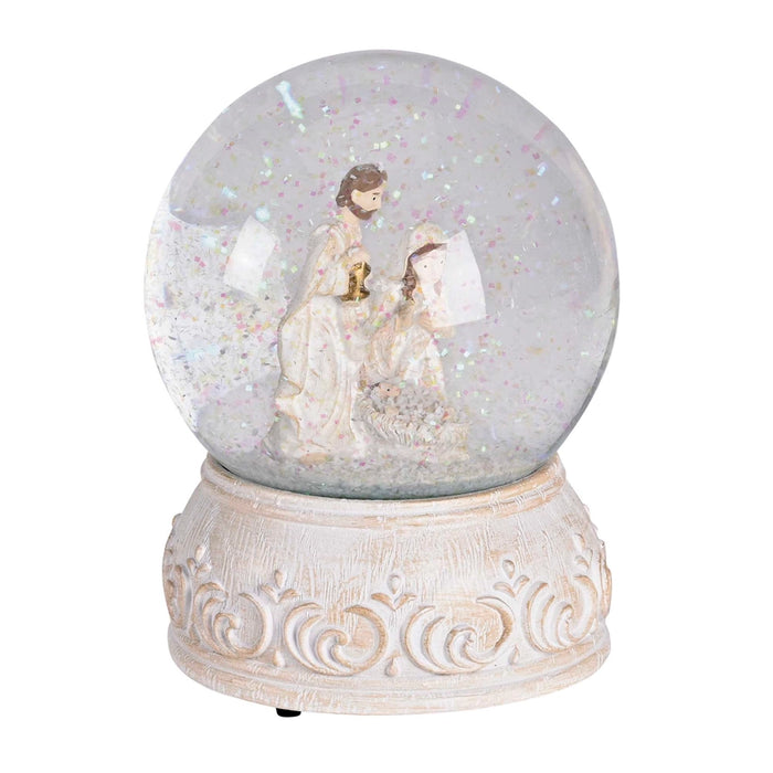 Waterglobe Musical Jesus Loves Me White