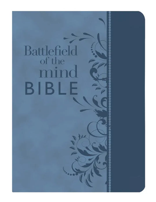 AMP BATTLEFIELD OF THE MIND BIBLE BLUE LEATHERLUXE - JOYCE MEYER