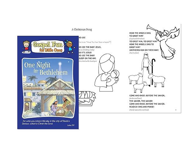 Gospel Fun for Little Ones One Night in Bethlehem Activity Book