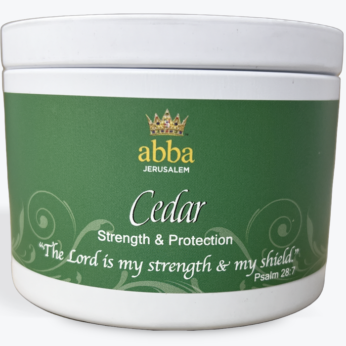 Cedar - 8oz White Tin Candle