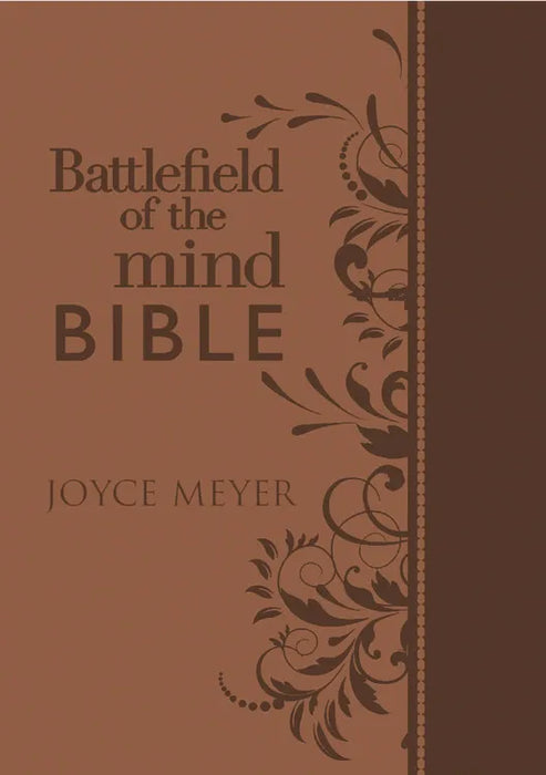 AMP BATTLEFIELD OF THE MIND BIBLE BROWN EUROLUXE - JOYCE MEYER