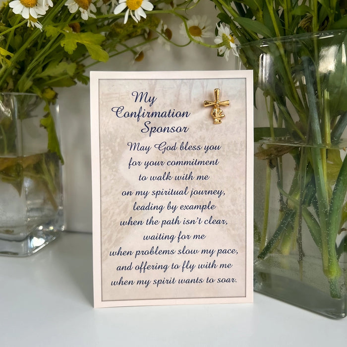 Cross Lapel Pin - My Confirmation Sponsor
