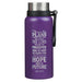 32oz StnStl Water Bottle Purple Jeremiah 29:11 - Morning Star Christian Bookstores