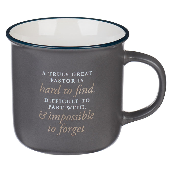 Great Pastor Gray Ceramic Camp-style 13oz Coffee Mug