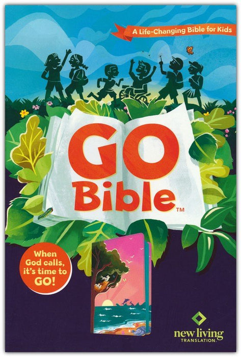 NLT Go Bible for Kids Leather-Like, Beach Sunrise