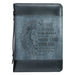 Bible Cover XL Gray/Black Lion Be Strong Joshua 1:9 - Morning Star Christian Bookstores