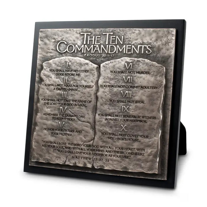 Plaque-Moments of Faith-10 Commandments