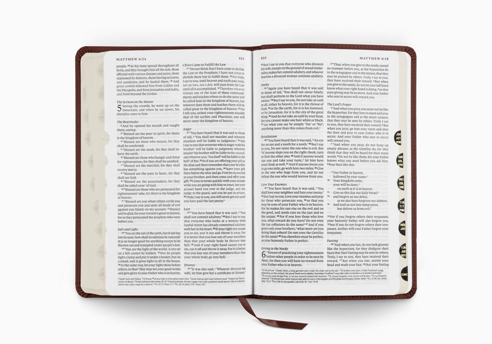 ESV Thinline Bible, Thumb Indexed, TruTone®, Espresso