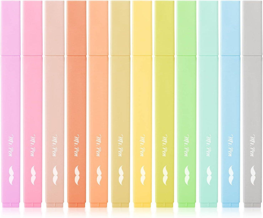 Aesthetic Highlighters, 12 pcs Soft