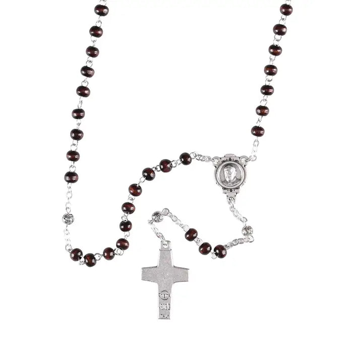 Rosary Pope Francis Wood Bead 13L