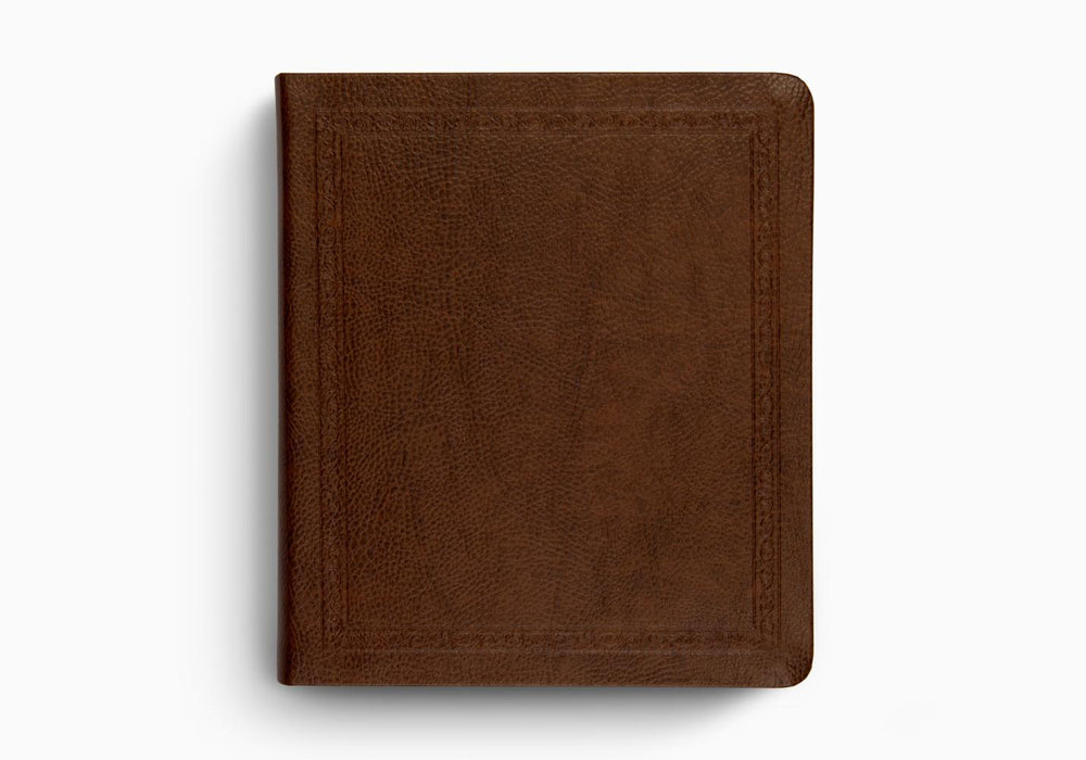 ESV Journaling Bible, Bonded Leather, Mocha, Threshold Design