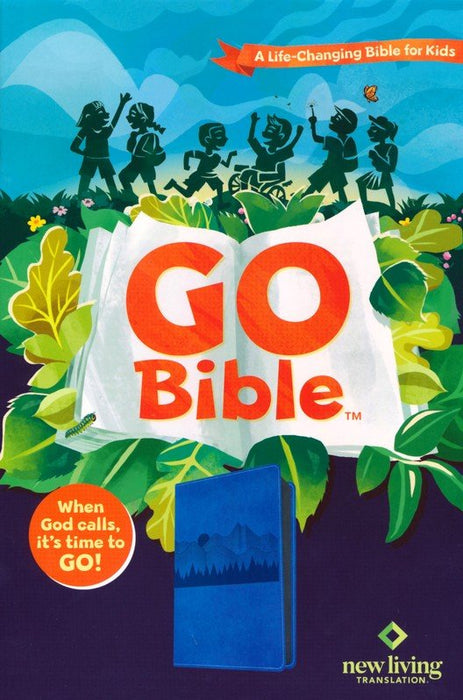 NLT Go Bible for Kids Leather-Like, Blue Mountain