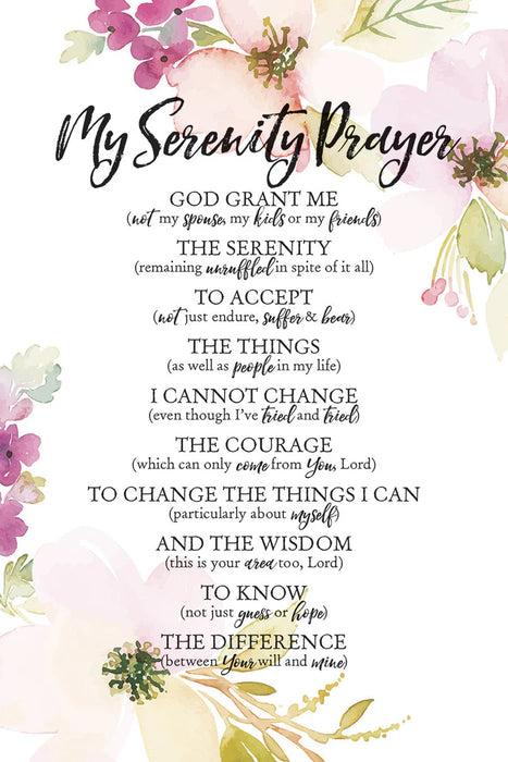 My Serenity Prayer 6x9 Plaque