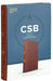 CSB Giant Print Single Column Bible Burnt Sienna - Morning Star Christian Bookstores