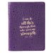 I Can Do All This Purple Handy-sized LuxLeather Journal Philippians 4:13 - Morning Star Christian Bookstores