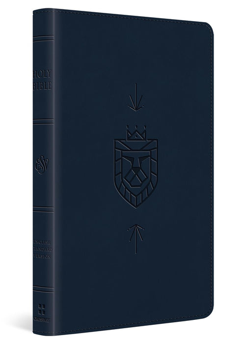 ESV Kid’s Bible, Thinline, Red Letter (TruTone, Dark Blue, Lion of Judah Design)