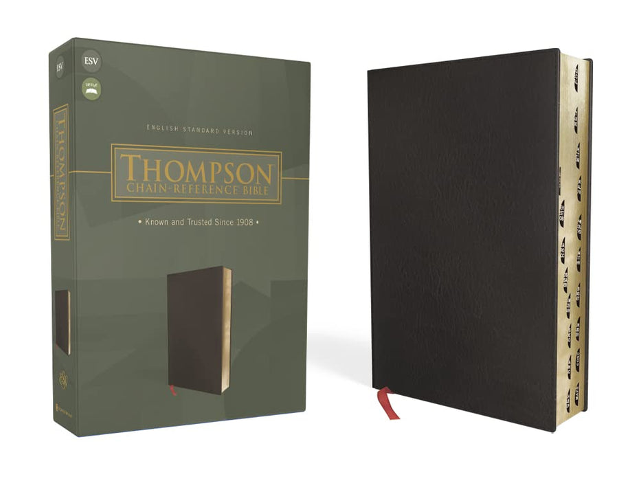 ESV Thompson Chain Reference Bible, Indexed (Black Bonded Leather)