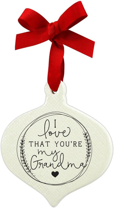 Ornament Doodle Grandma Ribbon Hang