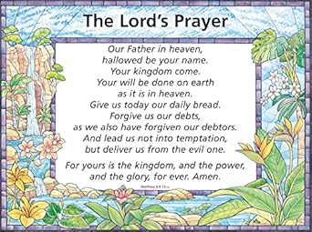 WALL CHART: Lord's Prayer NIV (Debts) - Laminated