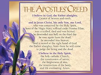 WALL CHART: The Apostles' Creed Laminated - Catholic Edition
