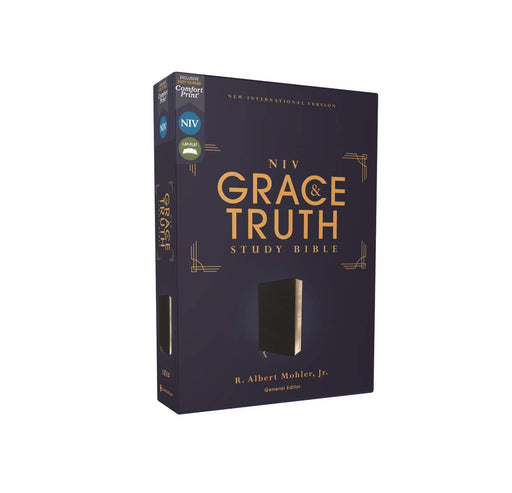 NIV Grace and Truth Study Bible, Comfort Print--European bonded leather, black - Morning Star Christian Bookstores