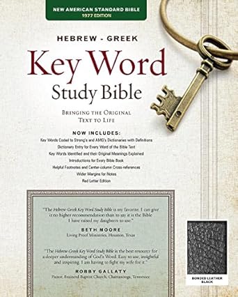 NASB Hebrew Greek Key Word Blk Bonded IDX