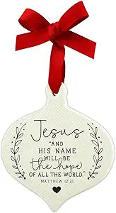 Ornament Doodle Jesus Ribbon Hang