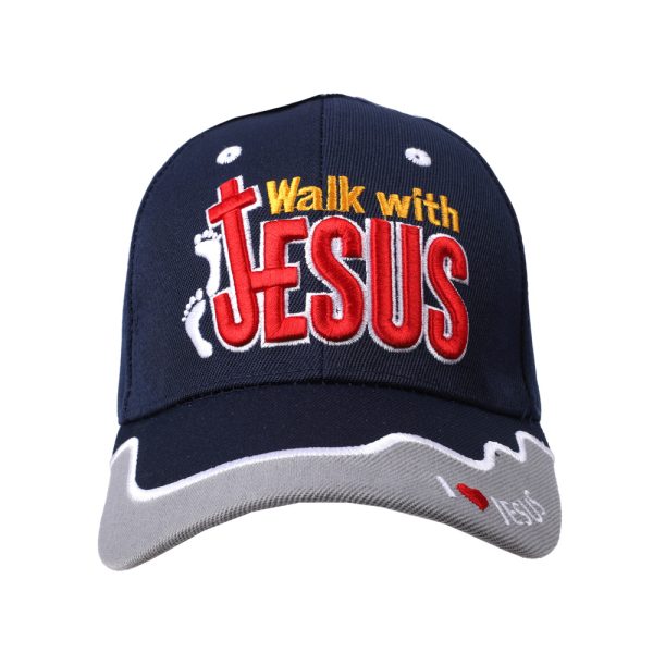 Hat - Navy - Walk With Jesus