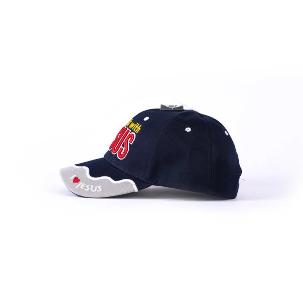 Hat - Navy - Walk With Jesus