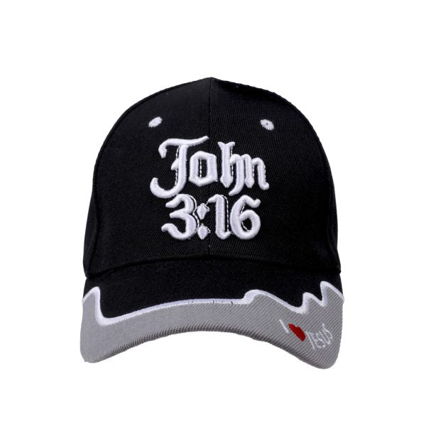 Hat - Black - John 3:16