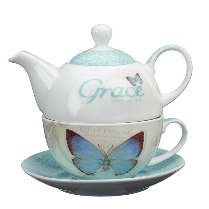 Tea for One Butterfly Grace Eph 2:8
