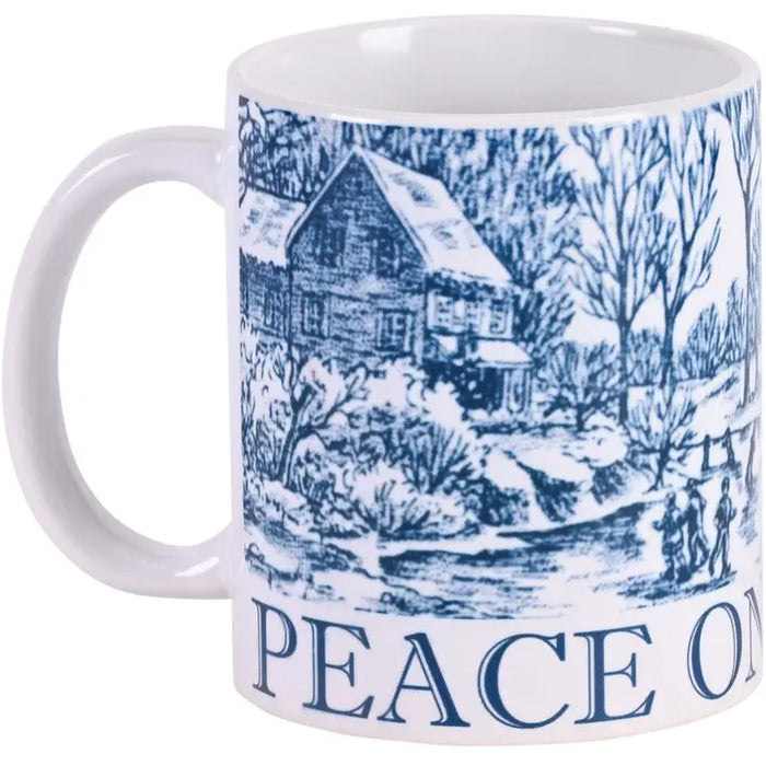 Mug Skaters Peace On Earth Ceramic 11 oz