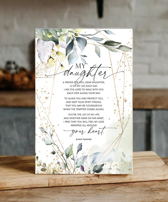 My Daughter 6x9 Plaque