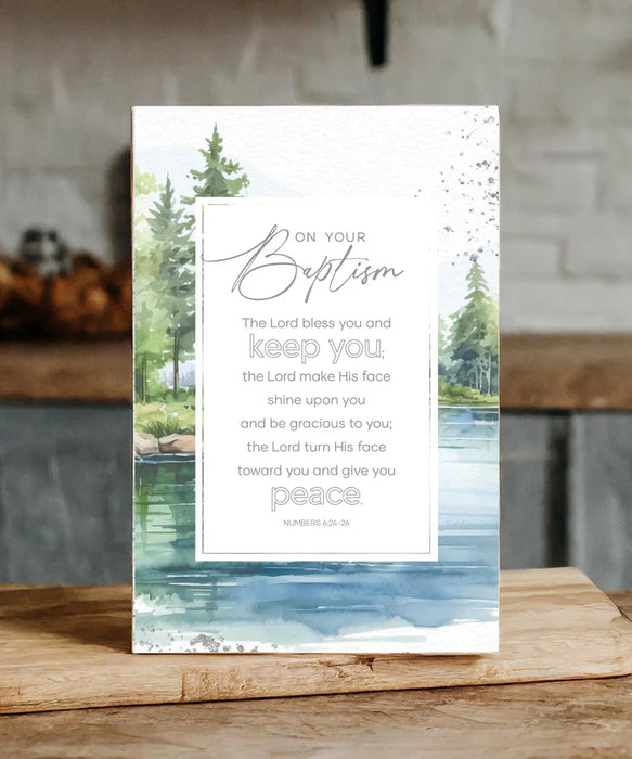 On Your Baptism 6x9 MDF Plaque