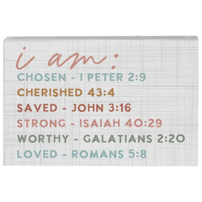 I Am Bible Verses - Small Talk Rectangle