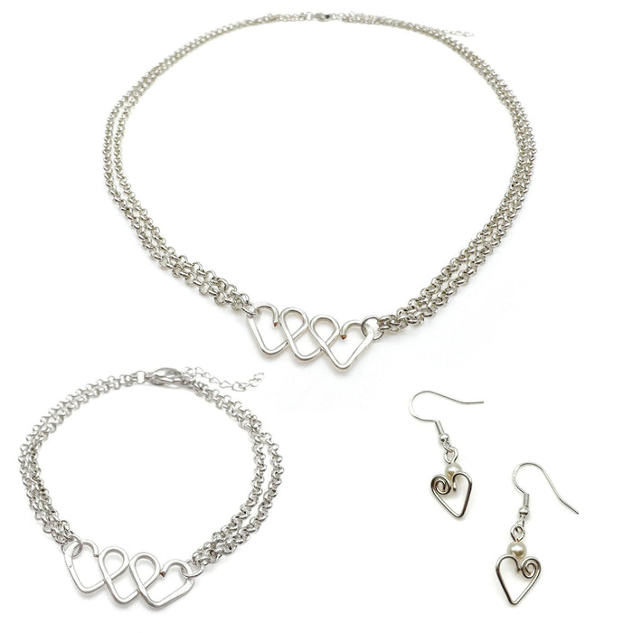 Affection Silver Heart Bracelet