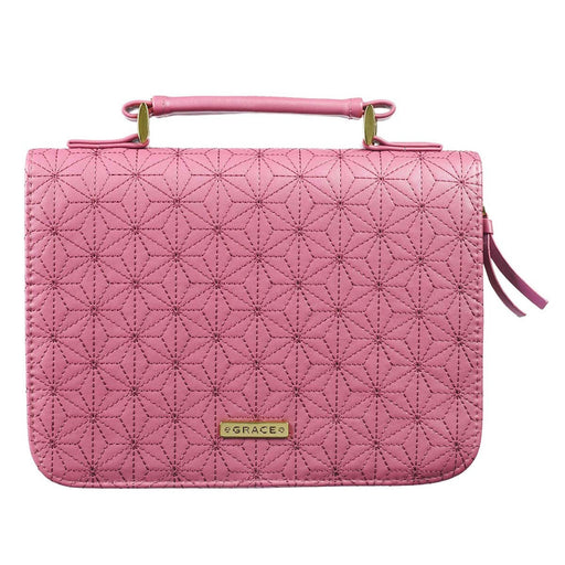 Bible Cover Floral Stitch Grace LG - Morning Star Christian Bookstores