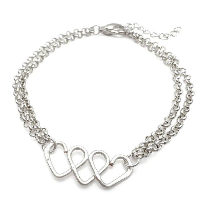 Affection Silver Heart Bracelet