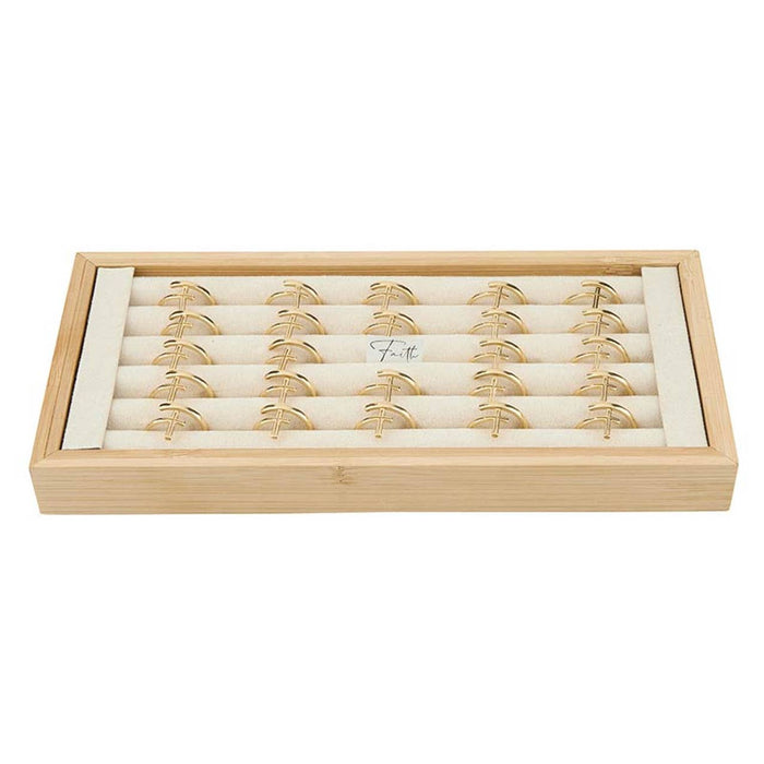 Cutout Cross Filled Ring