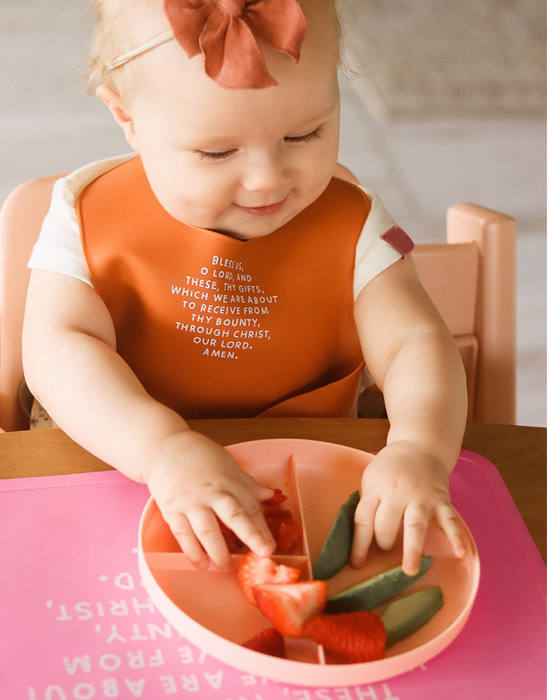 Meal Blessing Bib | BPA Free Bib | Gift For Baby - Morning Star Christian Bookstores
