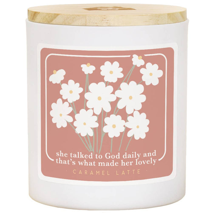 Talked To God Daily Candle - Caramel Latte CDL1353 - Morning Star Christian Bookstores