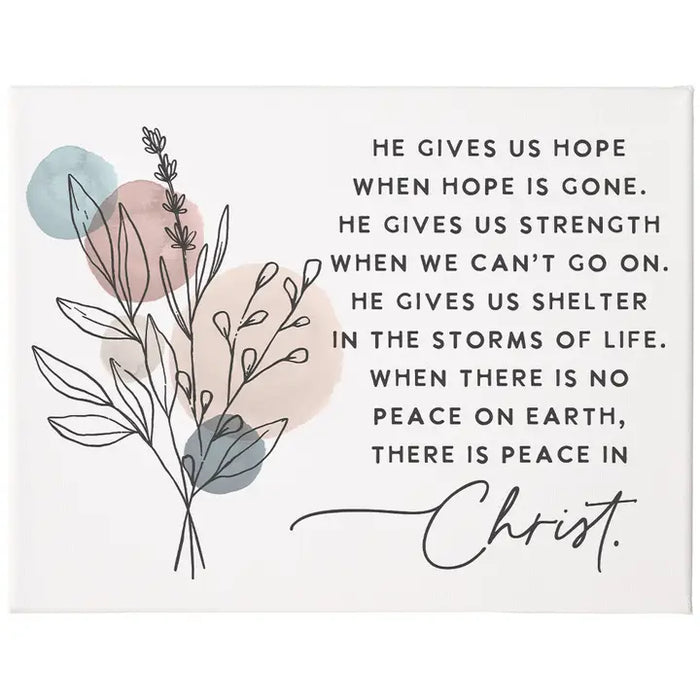 Peace in Christ - Wrapped Canvas