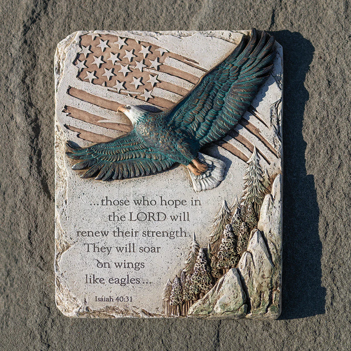 American Flag Eagle's Wings Plaque
