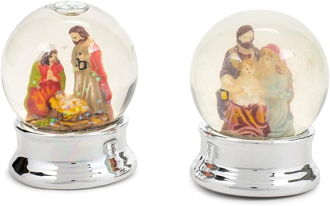 Mini Nativity Snow Globe