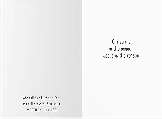 BOXED CHRISTMAS CARDS: Nativity Sticker Card pk/8