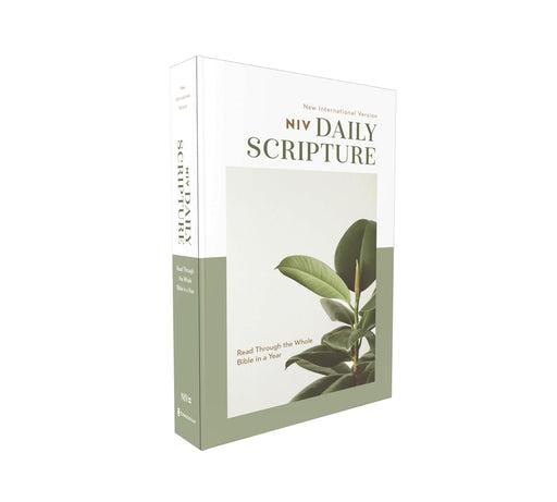 NIV, Daily Scripture, Paperback, White/Sage, Comfort Print - Morning Star Christian Bookstores
