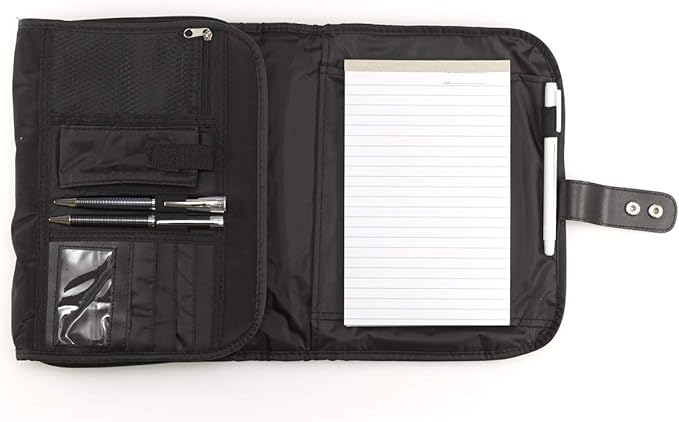 Black Micro-Fiber Tri-Fold Bible Organizer XL